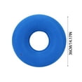 thumbnail image 2 of KUAZOU Donut Pillow - 14" Inflatable Donut Cushion for Tailbone Pain Relief - Seat Cushion for Hemorrhoids,Bed Sores,Prostatitis - Vinyl & Flannel - Blue, 2 of 2