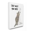 Stupell Industries Take What You Need Phrase Toilet Paper Racoon Design by Victoria Barnes, 24" x 30"