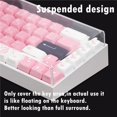 thumbnail image 2 of Ruiboury Clear Acrylic Keyboard Cover Clear Protection for Laptop Desktop 60 61 64 Keys 104 108 Keys, 2 of 6