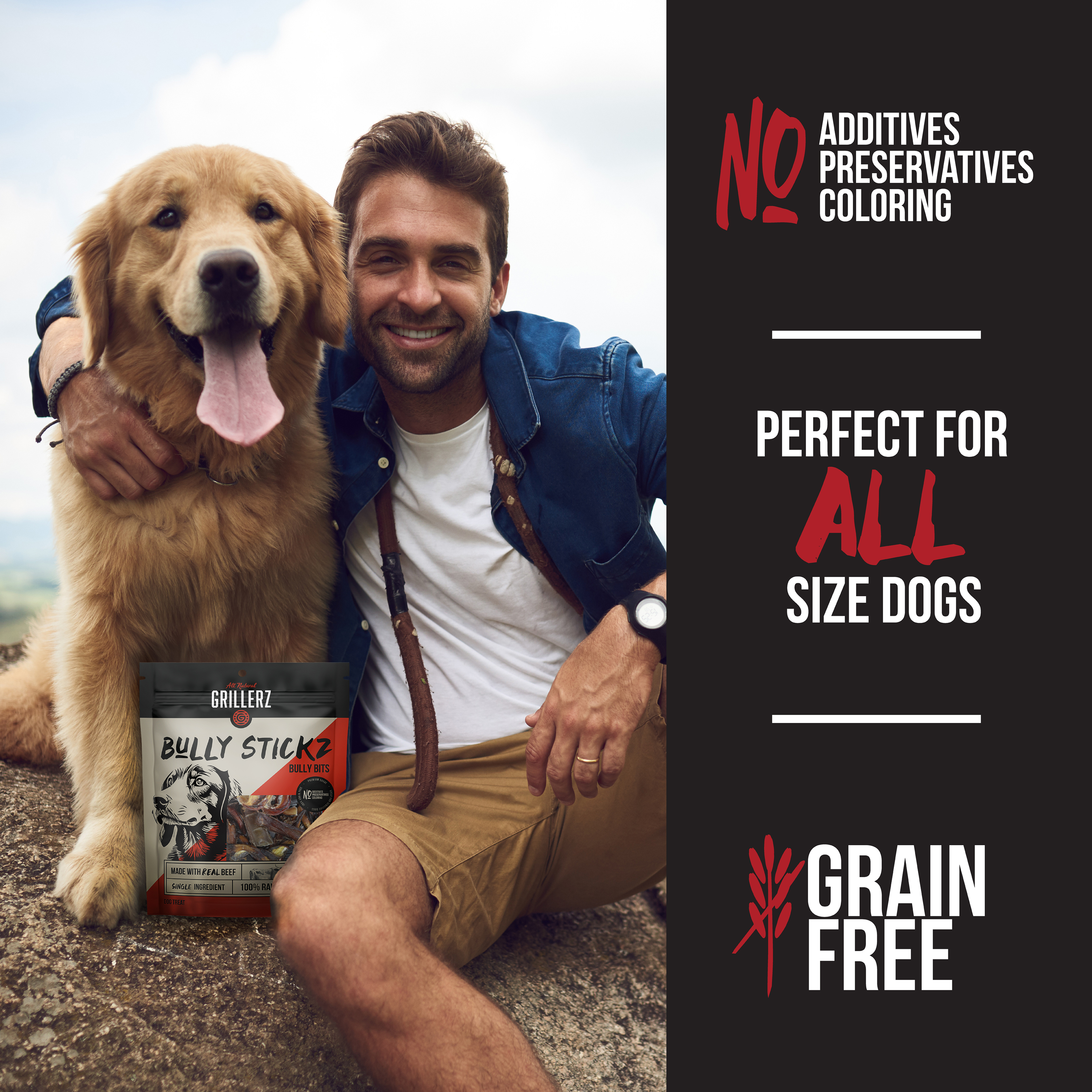 Grillerz Natural Bully Bits Dog Treats, 8 Oz photo 2