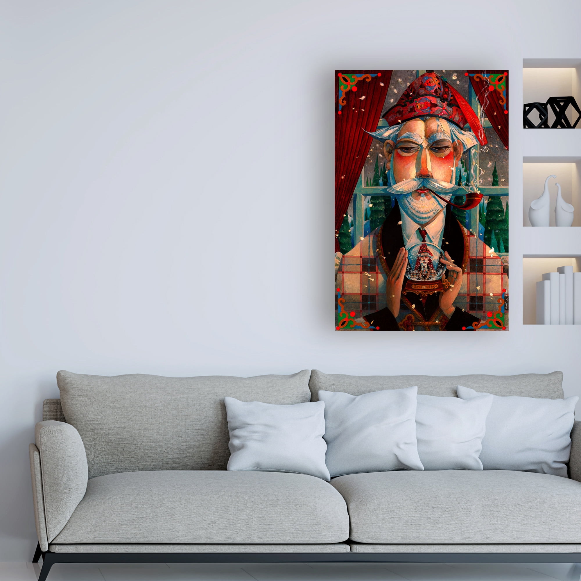 Trademark Fine Art 'His Winter Diversion' Canvas Art by David Galchutt