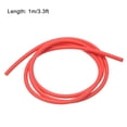 thumbnail image 2 of Uxcell Natural Latex Rubber Tubing 2mm ID 5mm OD 3.3ft Red Highly Elastic for Sports Exercise Fitness, 2 of 5