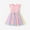 1#Rainbow, variant on PatPat Girls Dresses Princess Heart Rainbow Party Dress Round Neck Tulle Dress Size 4-12