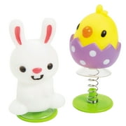 Fun Express Easter Character Bunny and Chick Plastic Pop-Ups - 12 Pieces