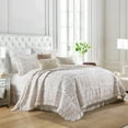 thumbnail image 2 of 3-Piece 100% Cotton Oversized Bedspread Set Coverlet Set Lightweight Quilt Set TJ, 2 of 9