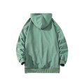 thumbnail image 2 of Gomelly Mens Sweatshirt Long Sleeve Hoodies Leisure Pullover Men Casual Sport Hooded Tops Drawstring Green XL, 2 of 3