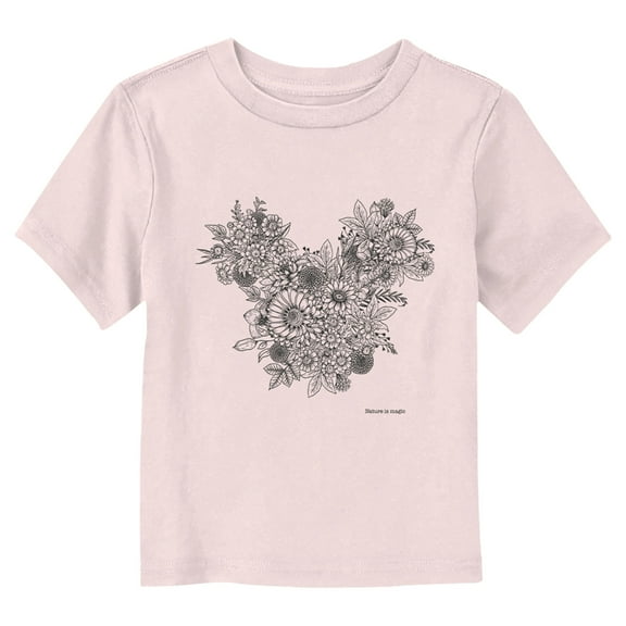 Toddler's Mickey & Friends Iconic Pose Mickey Graphic Tee Light Pink 4T