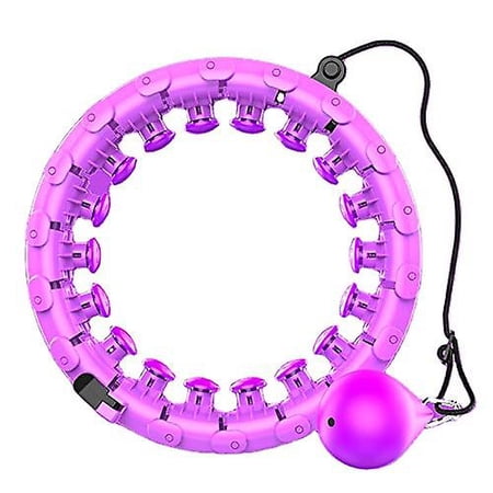 K-Mart Smart Hula Ring – Cerceau Lesté Démontable 24 Pièces, Avec Billes D'auto-rotation, Massage, Fitness, Perte De Poids