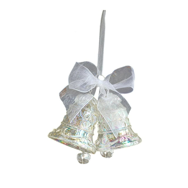 Adornos de Navidad BLESIY colgante decorativo campana doble