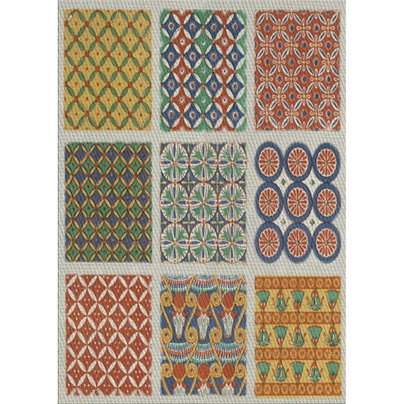 Ahgly Company Indoor Rectangle Patterned Chestnut Brown Novelty Area Rugs, 2' x 5'