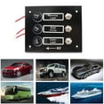 thumbnail image 2 of Boat Switch Panel, Waterproof 3 Gang Toggle Switches with Circuit Breaker DC 12V for Marine Car Truck Yacht, 2 of 10