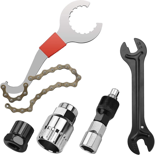 Kit De Reparación Para Cambiar Cassettes Y Pedalieres En Bicicletas Y Mtbs Látigo De Cadena/Removedor De Cassettes/Extractor De Manivela/Extractor De Manivela/llave