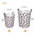 thumbnail image 5 of Balery Poodle Dog Round Laundry Basket with Handles Waterproof Freestanding Laundry Hamper for Clothes Toys in the Dorm and Family-, 5 of 8