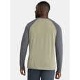 thumbnail image 3 of George Men's and Big Men's Raglan Tee with Long Sleeves, Sizes S-3XL, 3 of 5
