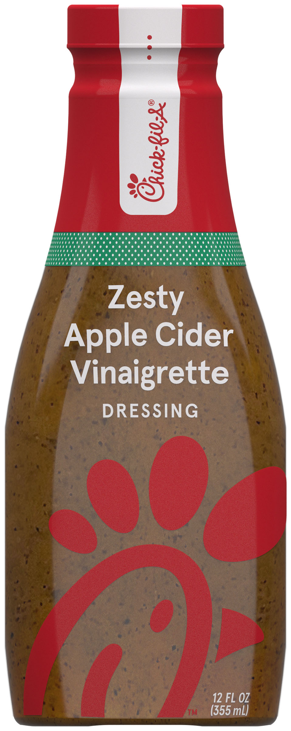 ChickFilA Zesty Apple Vinaigrette Refrigerated Salad Dressing, 12