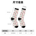 thumbnail image 3 of Honeii Vintage Christmas Reindeer Print Adult Socks,Crew Socks,Casual Calf Socks,Daily Wear Socks for Men & Women, Perfect for Sports, Casual and Everyday Use, 3 of 6