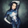 thumbnail image 2 of Disfraz de Halloween para mujer, disfraz de Spidercosplay de veneno para adultos, niños, niñas y mujeres, traje de superhéroe Zentai simbionte, 2 of 5