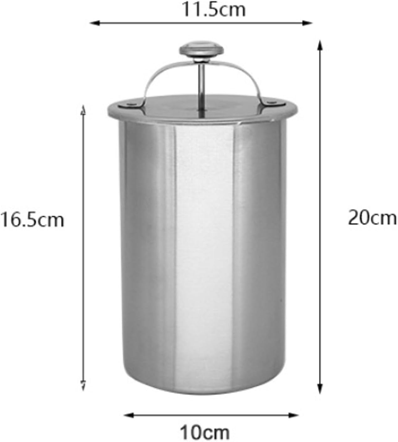2026 Upgrade Stainless Steel Deli Meat Press with Thermometer & Spring Mechanism, Lunch Meat Press Mold for Deli Meats, Deli Meat Press Stainless Steel, for Home Cooking (2, Silver)