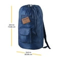 thumbnail image 4 of Whitmor Dura-Clean Laundry Bag Backpack - Dark Demim - Adult Use, 4 of 4