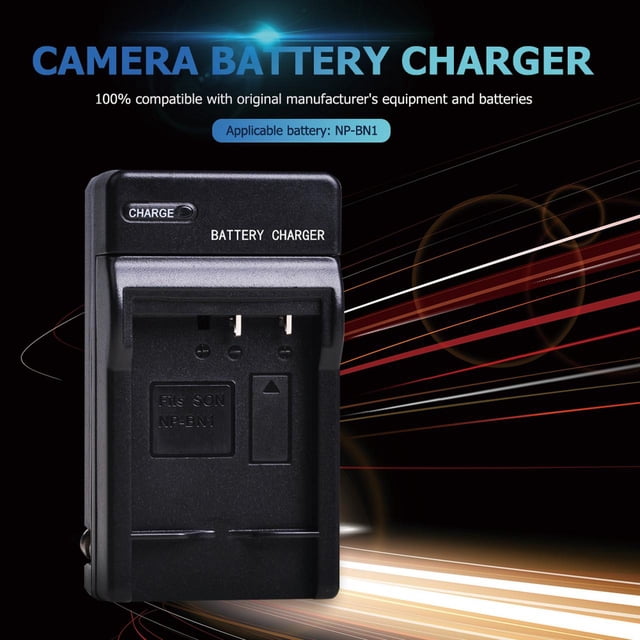 Cargador de batería NP-BN1 Enchufe estadounidense para Sony DSC-QX10 QX30 QX100 T99 T110 TF1 TX10