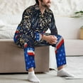 thumbnail image 7 of Vsdgher Fireworks Mens Pajama Set, Soft Warm Long Sleeve Sleepwear, Cozy Button-Down Pjs for Men-Large, 7 of 7