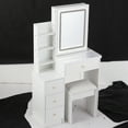 thumbnail image 4 of Small Size Vanity Table Set with Touch Control LED Mirror, 4 of 9