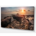 thumbnail image 2 of Rocky African Coast Panorama - Oversized Beach Canvas Artwork, 2 of 3