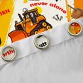 thumbnail image 4 of Manfei Orange Graffiti Black Out Curtains,Excavator Bulldozer Truck Curtains Pack of 2 (42x63 Each),Construction Vehicles Bedroom Curtains For Boys,Luxury Bedroom Decor, 4 of 6
