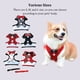 thumbnail image 4 of Methold Conjunto de correa y arnés para cachorros, traje con corbatín, ropa, Cable de transporte, suministros de chaleco para mascotas Suministros para perros Rojo/M, 4 of 6