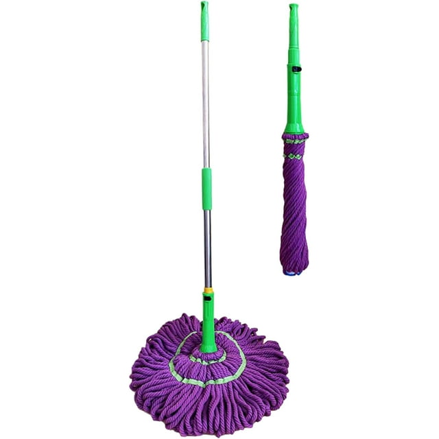 Telescopic MOP: Professional Heavy Duty Floor Cleaner, Easy Retraction Mop, Extendable Handle With Absorbent Microfiber Head, Multiple Superfic Cleaning Tool,A