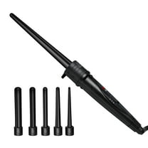 5-in-1 Curling Wand Set, Professional Hair Styler with 5 Interchangeable Ceramic Tourmaline Barrels for All Hair Types, Creates Tight Curls, Spirals, and Loose Beachy Waves