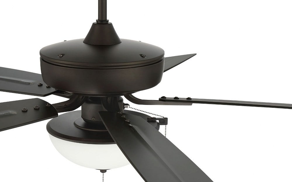 OP211ESP5 Craftmade Lighting Outdoor Pro Plus - 5 Blade Ceiling Fan with Light Kit-20.72 Inches Tall and 52 Inches Wide-Espresso Finish