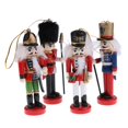 thumbnail image 2 of 8 Unids 12 Cm Cascanueces De Pintados Nuez Galleta Muñeca Adornos De Navidad Decoración de piezaza Coleccio Sunnimix Muñecas Cascanueces De Madera, 2 of 7