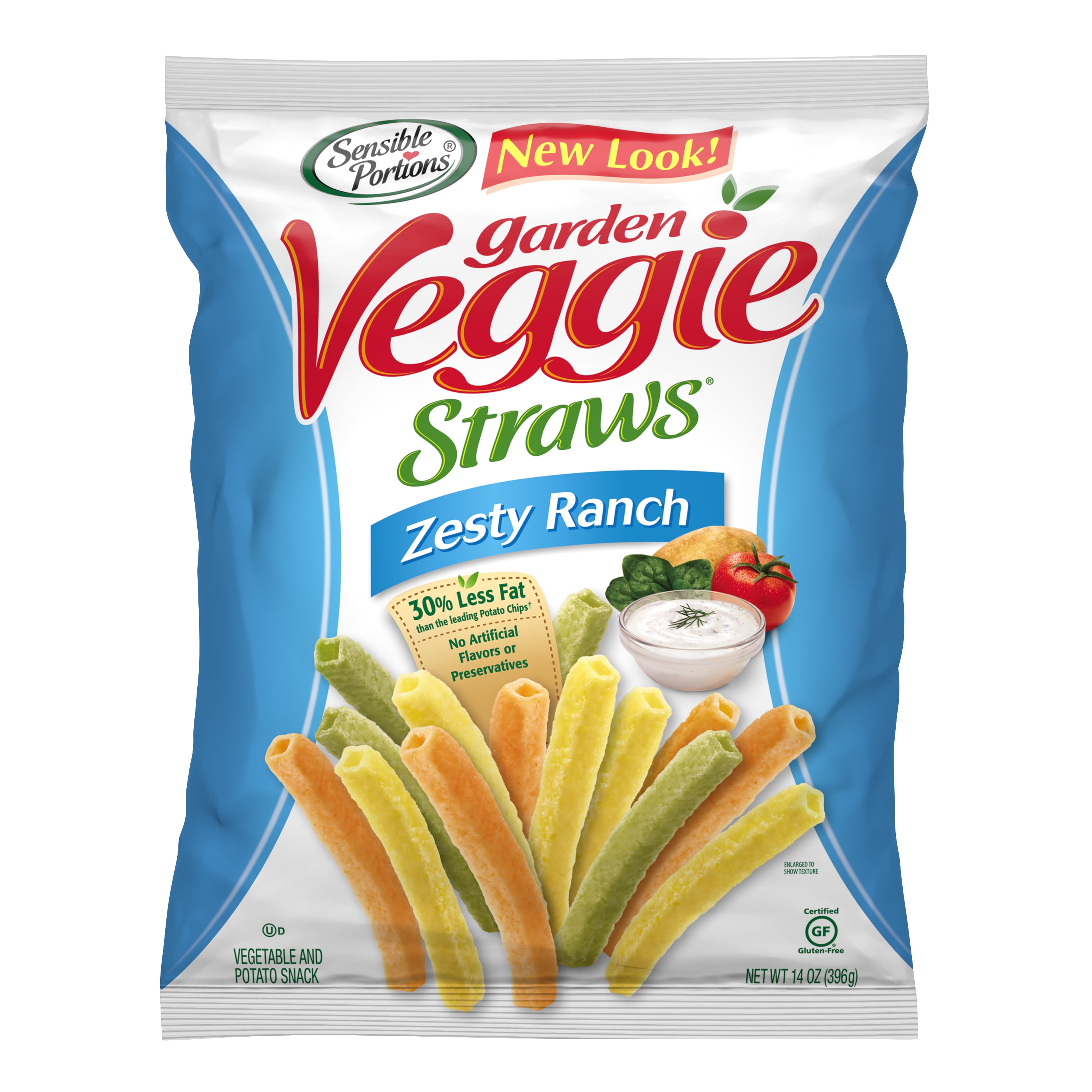 Sensible Portions Gluten-free Zesty Ranch Garden Veggie Straws 14 Oz - Walmartcom