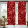 thumbnail image 5 of Outdoor Curtains for Patio Waterproof, Red Geometric Outdoor Privacy Panels Grommet, Vintage Minimalism Abstract Aesthetic Blackout Outside Curtains for Porch/Cabana/Pergola/Gazebo 54"x108", 1 Panel, 5 of 8