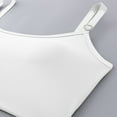 thumbnail image 6 of Women Bras with Support and Lift No Underwire Push Up Full Coverage Lightweight Solid Color Spaghetti Strap Padded Bralettes for Women Breathable Underwear Daily Bra White XL, 6 of 7