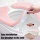 thumbnail image 2 of Cojín suave y antideslizante para asiento de inodoro, lavable y reutilizable, cómodo cojín para el baño, cálido (rosa) BRI  Rojo Verde, 2 of 5