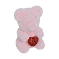 thumbnail image 2 of Esquirla Valentine's Bear Home Centerpiece Lovely Valentines Day Gifts Creative Valentines Day Decoration Holding Heart for Girlfriend Pink White, 2 of 8
