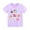 Purple, variant on Bovxnpu Girls Short Sleeve T Shirts Undershirt Kids Summer Tops School Tee Summer Girls' Short Sleeved T-shirt Printed Round Neck Girls' Children's Sports Shirt