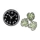 thumbnail image 5 of Reloj de pared,Reloj de pared silencioso y decorativo que no hace tictac,Placa de pared con hojas de palma,Decoración de pared de madera con hojas de palma,Adorno de madera con decoración de, 5 of 8