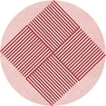 thumbnail image 1 of Ahgly Company Machine Washable Indoor Square Transitional Light Rose Pink Area Rugs, 3' Square, 1 of 7