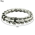 thumbnail image 2 of Gothic Punk Bracelet Titanium Steel Bangle Retro 7.48 inches, 2 of 8