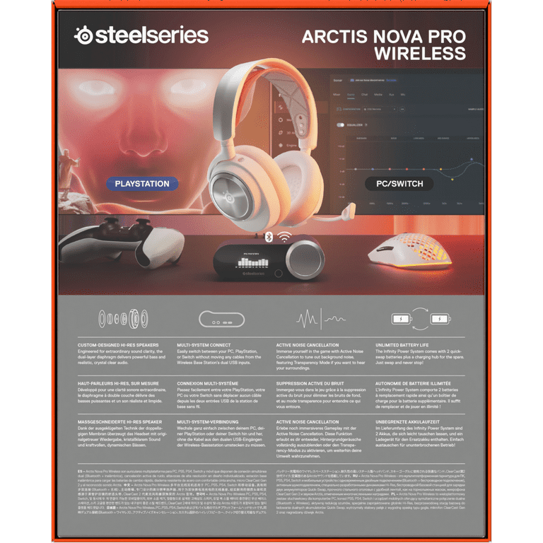 超美品 SteelSeries Arctis Nova Pro Wireless SteelSeries Arctis Nova Pro Wireless Multi-System Gaming