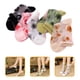 thumbnail image 3 of GOOHOCHY 5 pares de calcetines transparentes de verano para mujer, de malla fina, con encaje y flores., 3 of 7