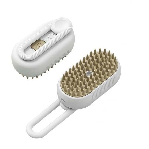 4 in 1 Cat Steam Brush for Shedding, Rechargeable Steam Pet Brush for Dog and Cat, Anti-Static, Massage, Cleaning, Shedding & Combing All In One!