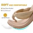 thumbnail image 3 of Chanclas KuaiLu para mujer, esterilla de yoga con soporte para el arco, color beige 8, 3 of 8