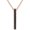 Rose, variant on Real 925 Sterling Silver 14K Yellow Gold Plated Round Cut Black Diamond Vertical Bar Pendant Necklace For women