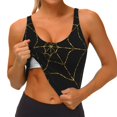 thumbnail image 3 of Daiia Golden Spider Web Printed Women's Sports Bra, Breathable Activewear Bra with U-Back Design and Removable Pads, Comfortable and Supportive for Yoga, Workout-Medium, 3 of 8