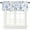 Blue, variant on Blue Leaf Valances for Windows Farmhouse Kitchen Curtains Valances Rod Pocket Valance Curtains for Kitchen Windows Modern Botanical Foliage Plant Country Flower Window Valances for Bathroom 42"x12"