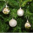 thumbnail image 2 of Allgala 36 PK 2 Inch (5CM) Christmas Ornament Balls for Xmas Tree-4 Style-Silver, 2 of 2